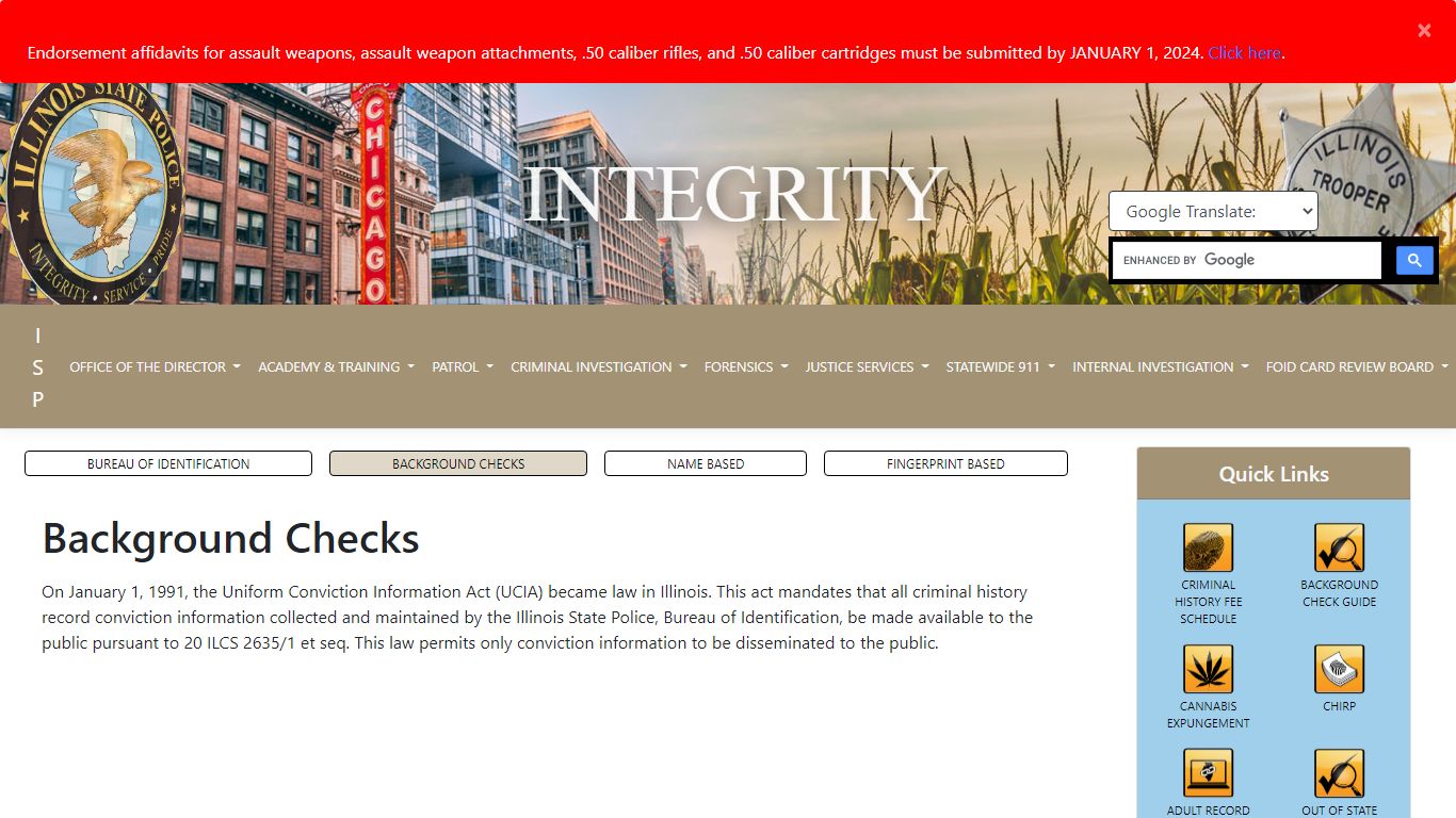 Background Checks - Illinois State Police